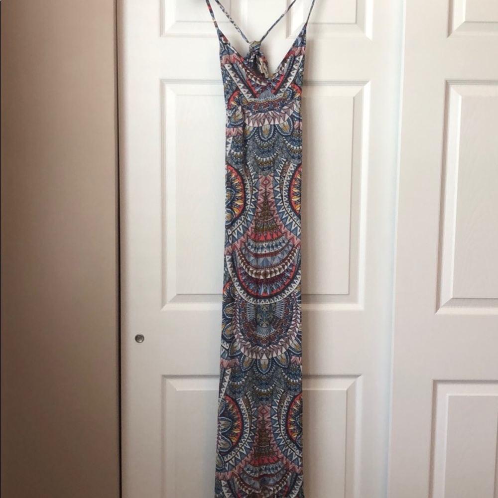 Billabong Places To Be Blue Print Dress